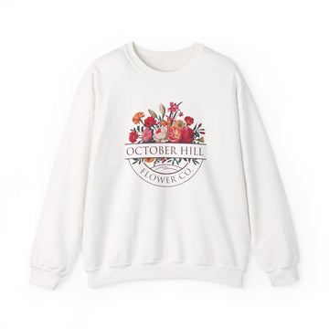 Crewneck Sweatshirt — October Hill Flower Co. Floral Logo Crew